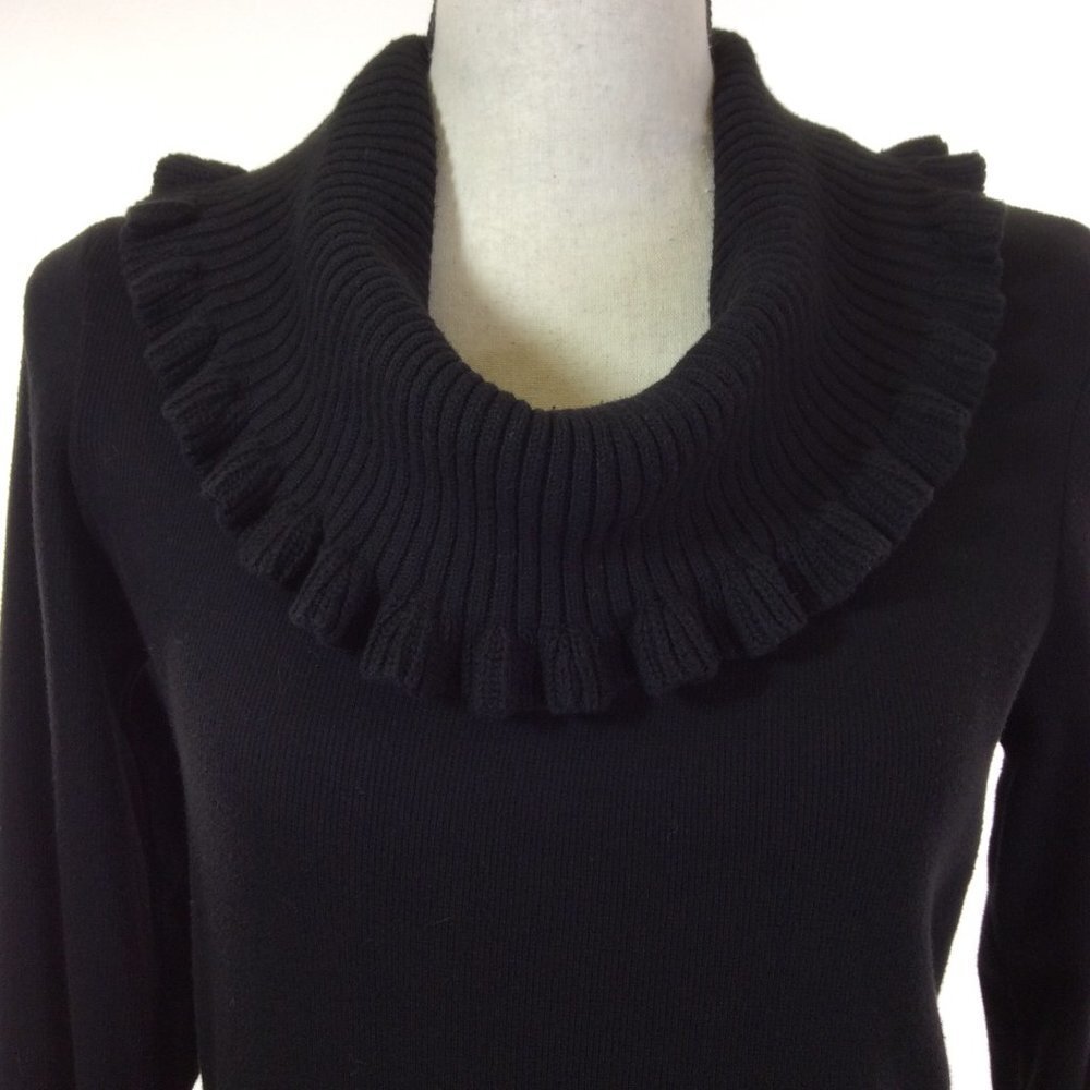 RAFAELLA Womens Top Size Medium Black Long Sleeve - Picture 1 of 12